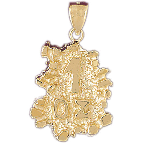 14K GOLD NUGGET CHARM #5765