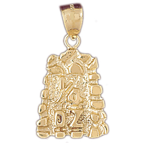 14K GOLD NUGGET CHARM #5766