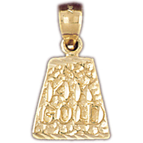 14K GOLD NUGGET CHARM #5769