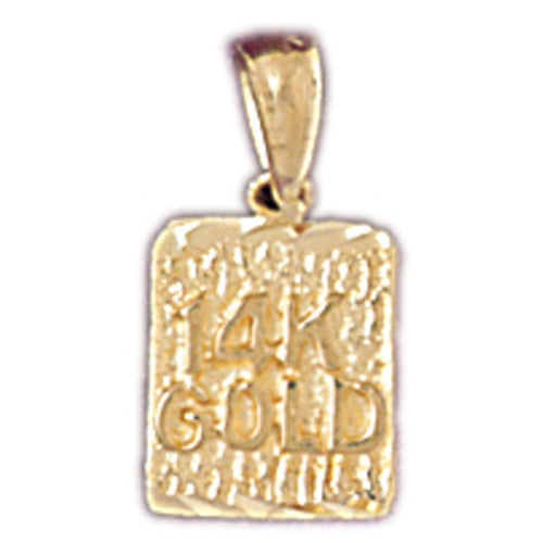 14K GOLD NUGGET CHARM #5770
