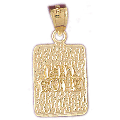 14K GOLD NUGGET CHARM #5771