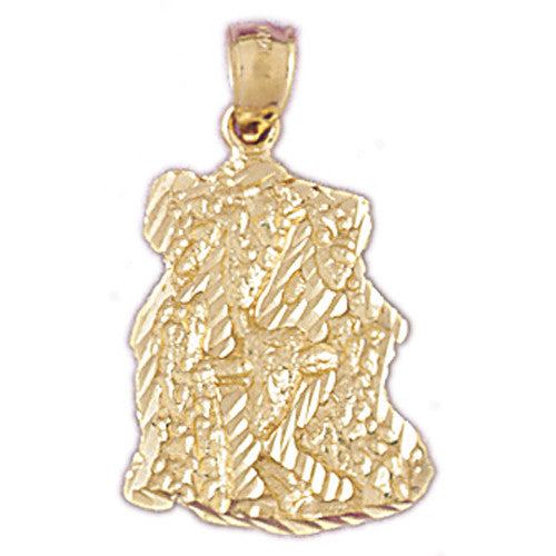14K GOLD NUGGET CHARM #5772