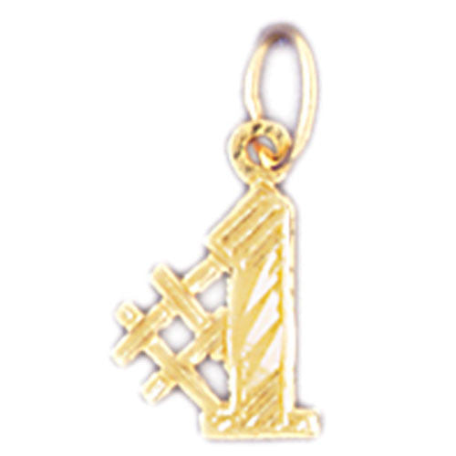 14K GOLD NUMERAL CHARM - #1 #9535