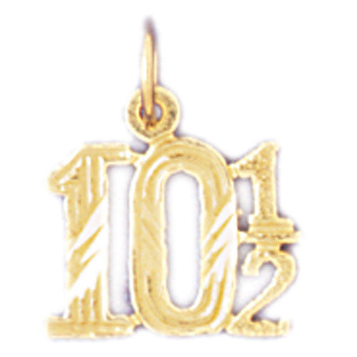 14K GOLD NUMERAL CHARM #9542