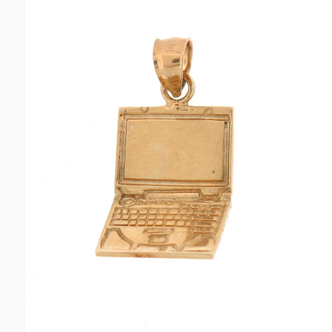 14K GOLD OFFICE CHARM - COMPUTER #6436