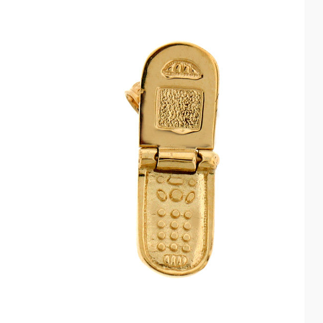 14K GOLD OFFICE CHARM - PHONE CELL #6446