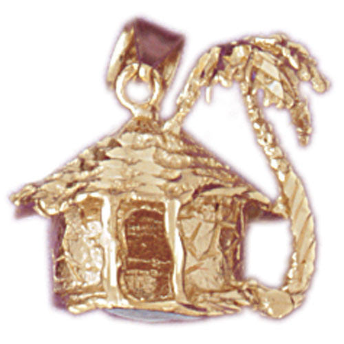 14K GOLD PALM TREE CHARM #6793