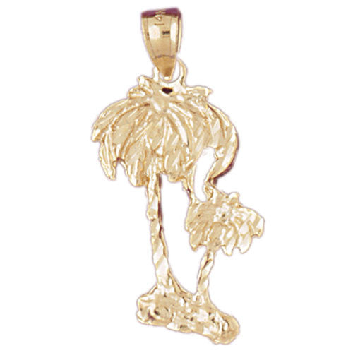 14K GOLD PALM TREE CHARM #6797