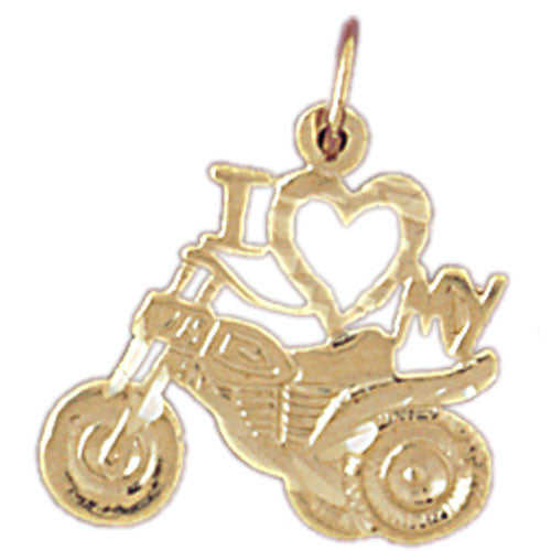 14K GOLD POLICE CHARM - HANDCUFFES #4568
