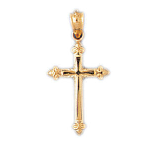 14K GOLD RELIGIOUS CHARM - CROSS #7725