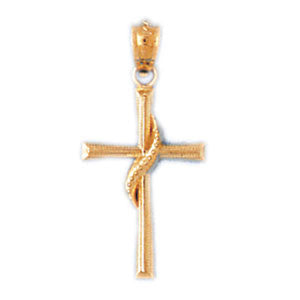 14K GOLD RELIGIOUS CHARM - CROSS #7726