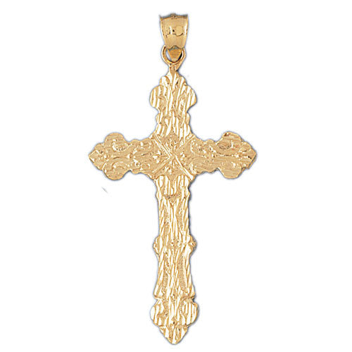 14K GOLD RELIGIOUS CHARM - CROSS #7856