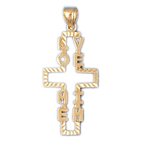 14K GOLD RELIGIOUS CHARM - CROSS #7914