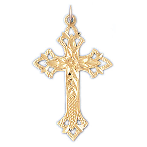 14K GOLD RELIGIOUS CHARM - CROSS #7922