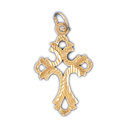 14K GOLD RELIGIOUS CHARM - CROSS #7927