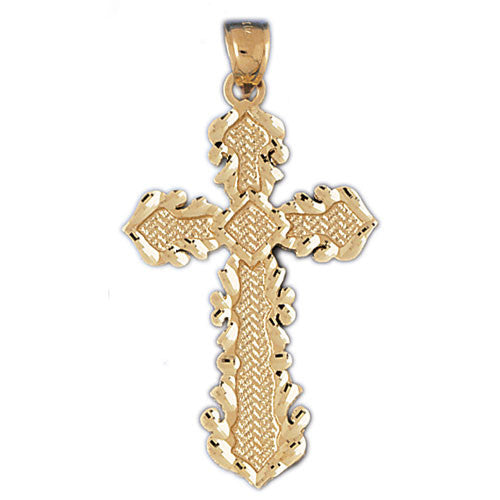 14K GOLD RELIGIOUS CHARM - CROSS #7959