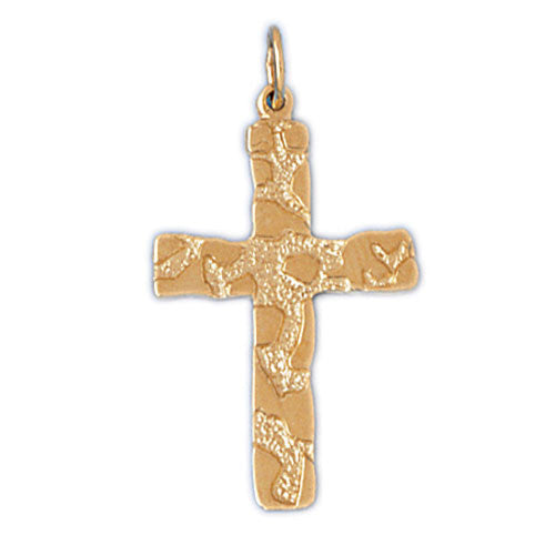 14K GOLD RELIGIOUS CHARM - CROSS #7995