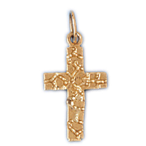 14K GOLD RELIGIOUS CHARM - CROSS #7996
