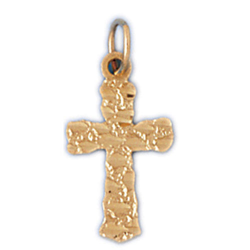 14K GOLD RELIGIOUS CHARM - CROSS #7997