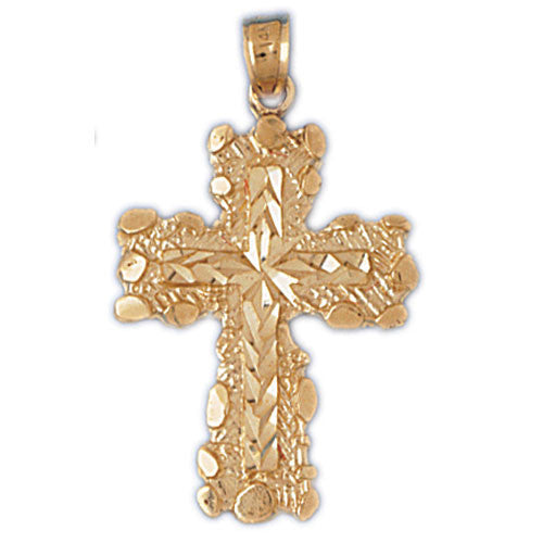 14K GOLD RELIGIOUS CHARM - CROSS #7999