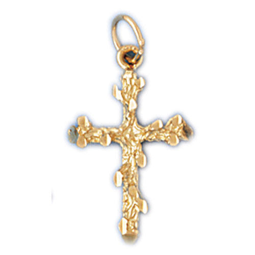 14K GOLD RELIGIOUS CHARM - CROSS #8002