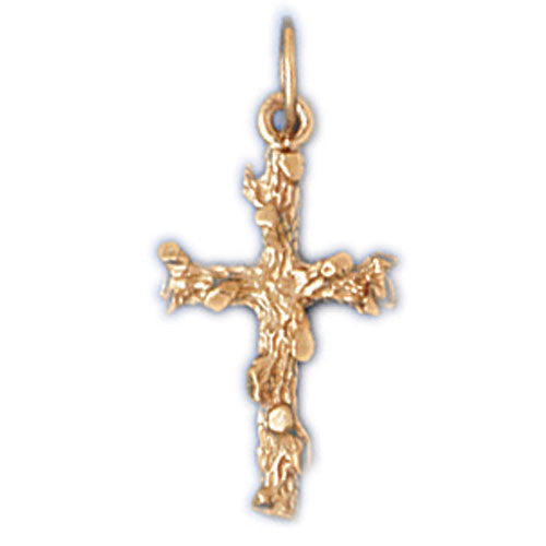 14K GOLD RELIGIOUS CHARM - CROSS #8003