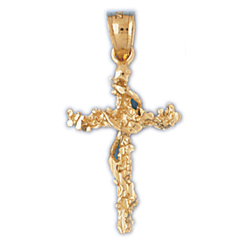 14K GOLD RELIGIOUS CHARM - CROSS #8004