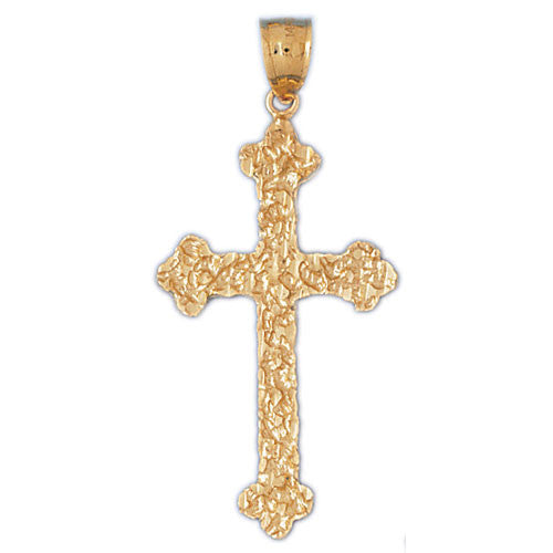 14K GOLD RELIGIOUS CHARM - CROSS #8006