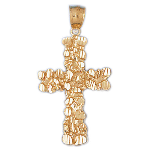 14K GOLD RELIGIOUS CHARM - CROSS #8007