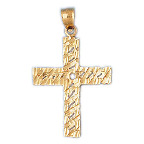14K GOLD RELIGIOUS CHARM - CROSS #8009