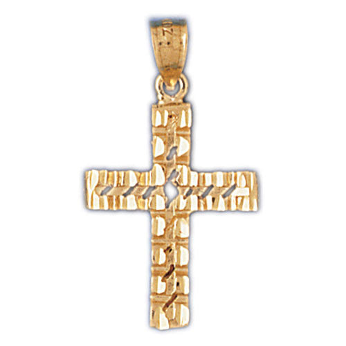 14K GOLD RELIGIOUS CHARM - CROSS #8014