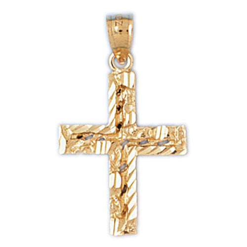 14K GOLD RELIGIOUS CHARM - CROSS #8020