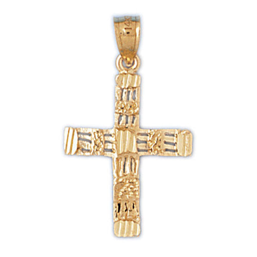 14K GOLD RELIGIOUS CHARM - CROSS #8021