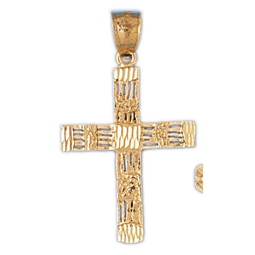 14K GOLD RELIGIOUS CHARM - CROSS #8022
