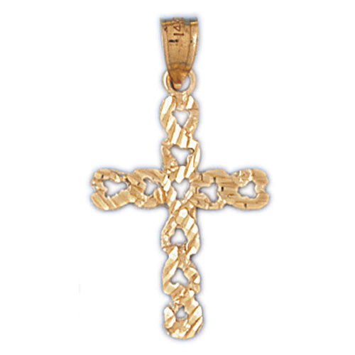 14K GOLD RELIGIOUS CHARM - CROSS #8024