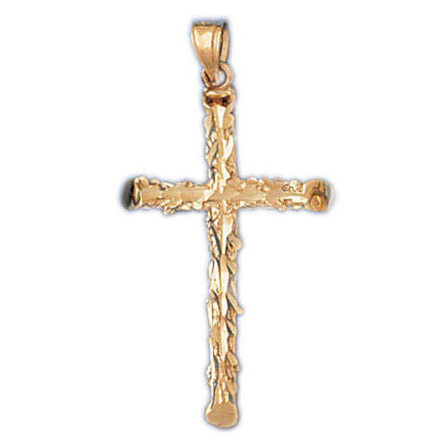 14K GOLD RELIGIOUS CHARM - CROSS #8026