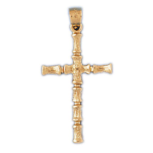 14K GOLD RELIGIOUS CHARM - CROSS #8029