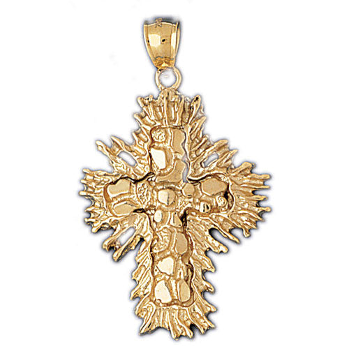 14K GOLD RELIGIOUS CHARM - CROSS #8034