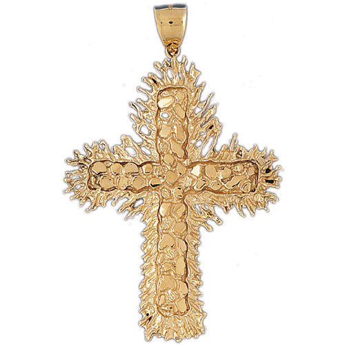 14K GOLD RELIGIOUS CHARM - CROSS #8036