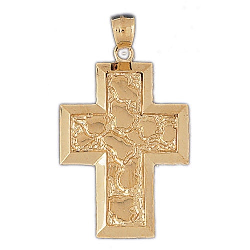 14K GOLD RELIGIOUS CHARM - CROSS #8037