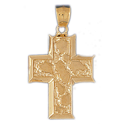 14K GOLD RELIGIOUS CHARM - CROSS #8038