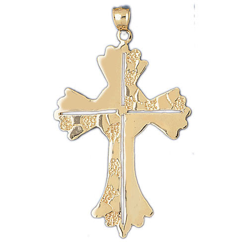 14K GOLD RELIGIOUS CHARM - CROSS #8039