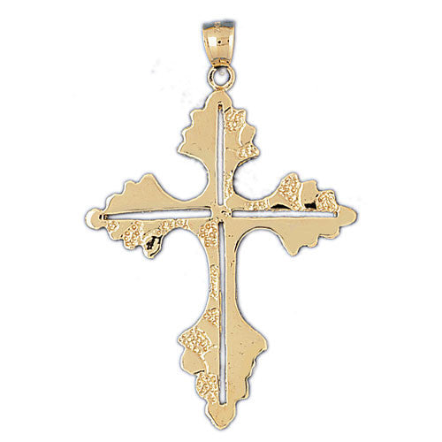 14K GOLD RELIGIOUS CHARM - CROSS #8040