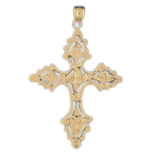 14K GOLD RELIGIOUS CHARM - CROSS #8041