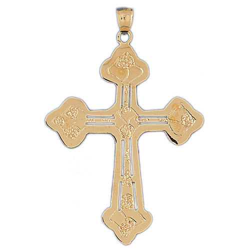 14K GOLD RELIGIOUS CHARM - CROSS #8042