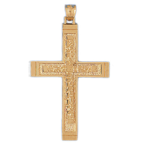 14K GOLD RELIGIOUS CHARM - CROSS #8046