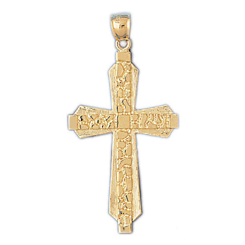 14K GOLD RELIGIOUS CHARM - CROSS #8047