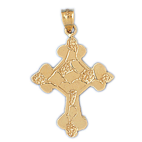 14K GOLD RELIGIOUS CHARM - CROSS #8048