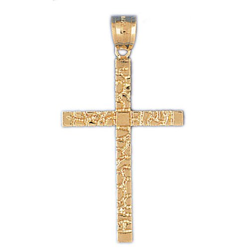 14K GOLD RELIGIOUS CHARM - CROSS #8049
