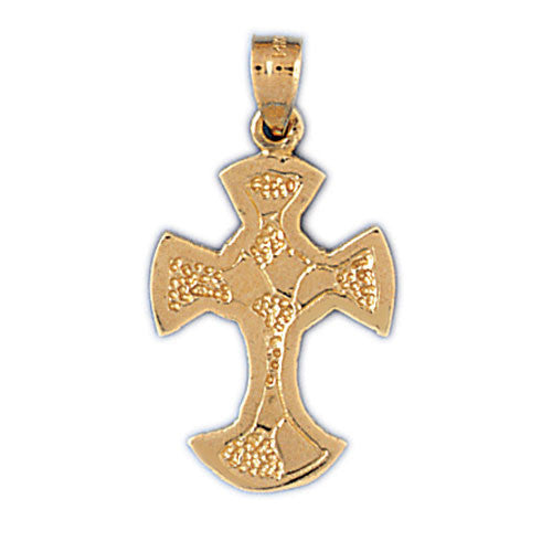 14K GOLD RELIGIOUS CHARM - CROSS #8050